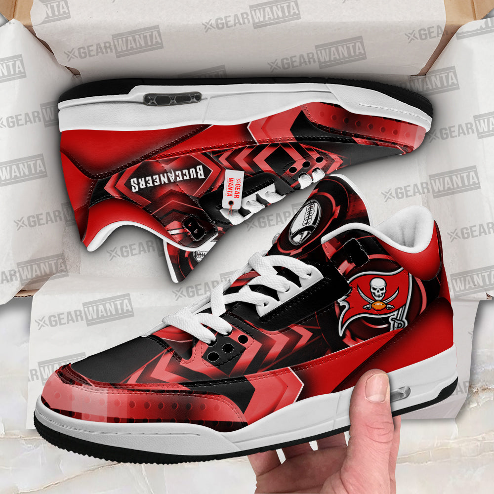 FootgearElite Tampa Bay Buccaneers AJ3 Sneakers Shoes For Men And Women