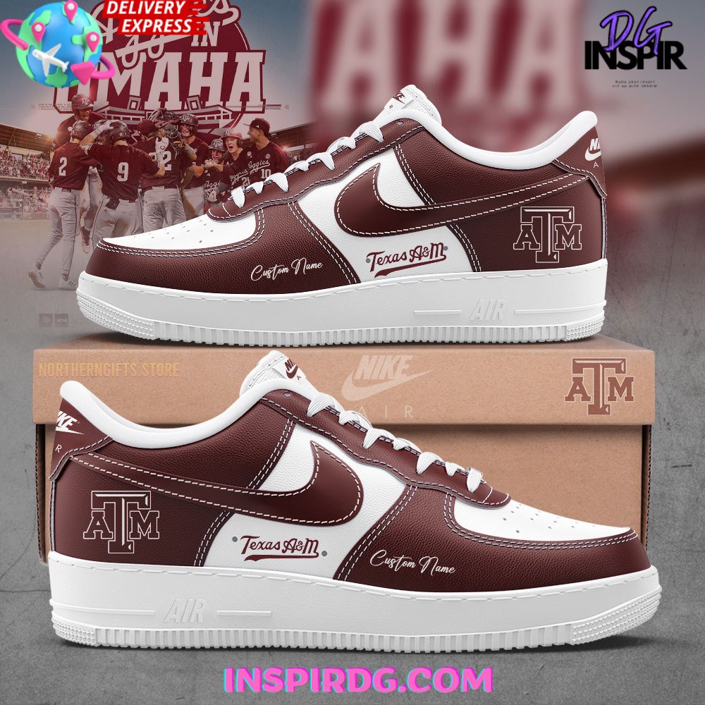 Texas A&M Baseball Air Low-Top Sneakers Shoes 2026