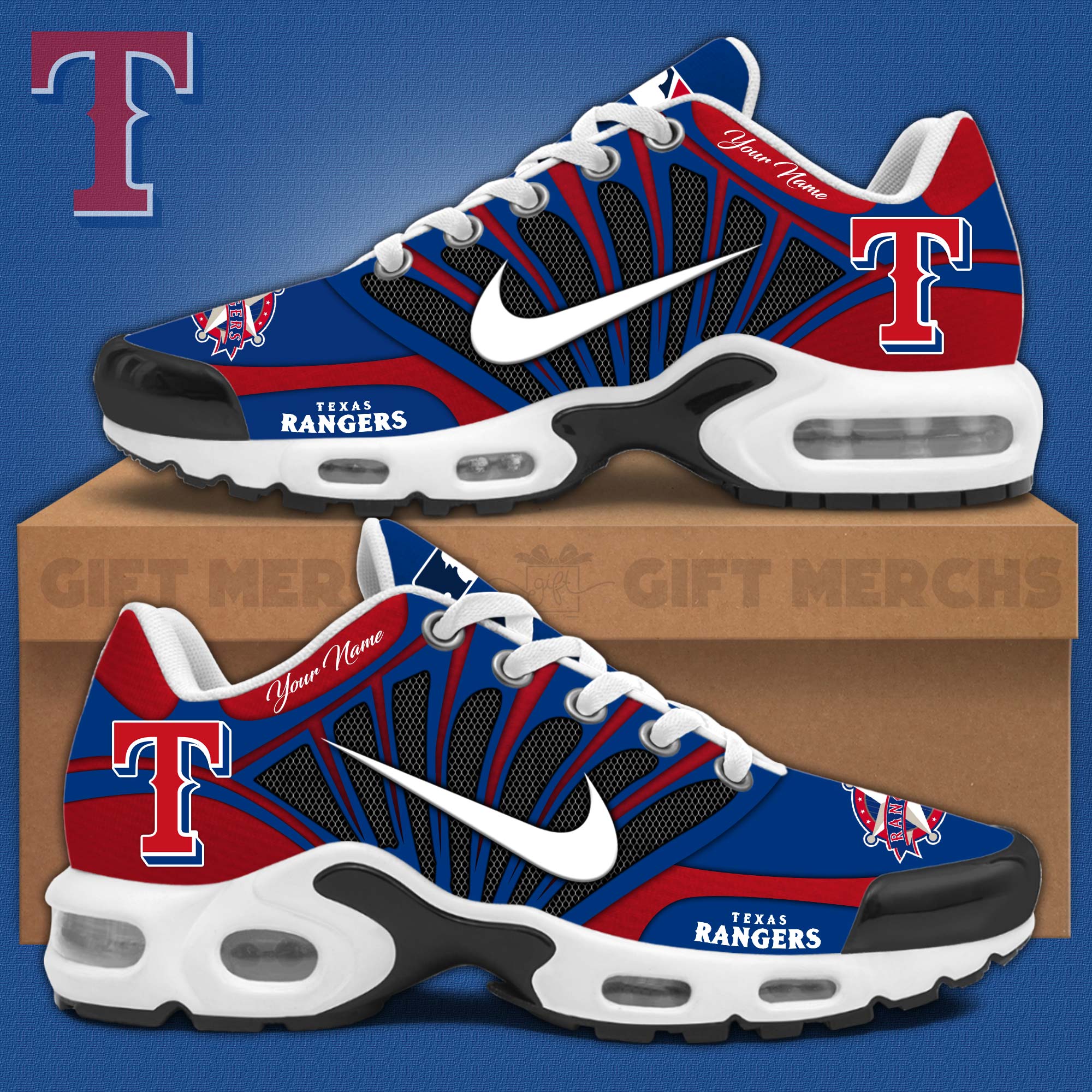 Texas Rangers TN Shoes Sneakers 2026