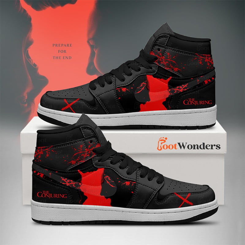 FootgearElite The Conjuring AJ1 High Sneakers Shoes For Men And Women