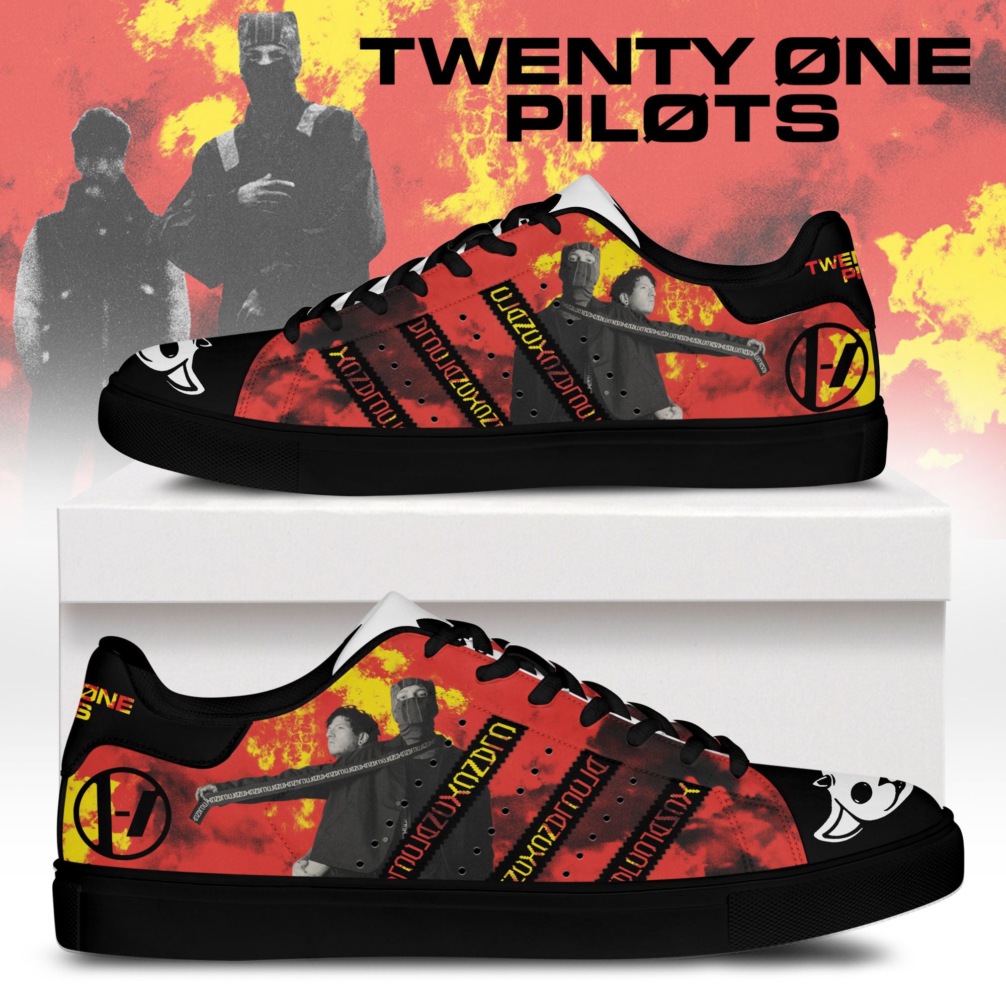 FootGearElite Twenty One Pilots Skate Stan Shoes Sneakes For Men And Women 1