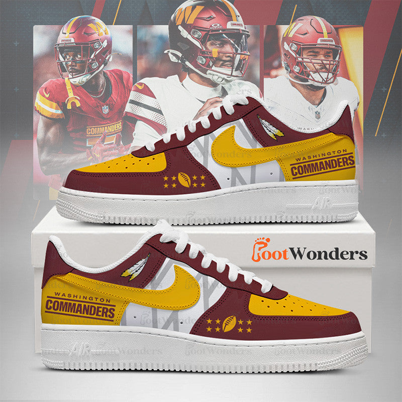 Washington Commanders Air Low-Top Sneakers Shoes 2026