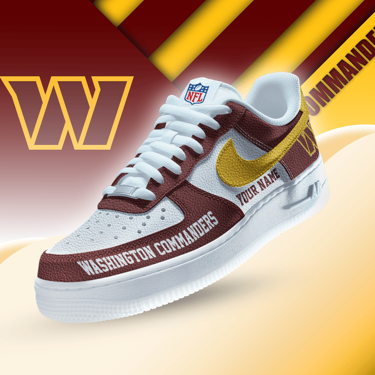 Washington Commanders Air Low-Top Sneakers Shoes 2026