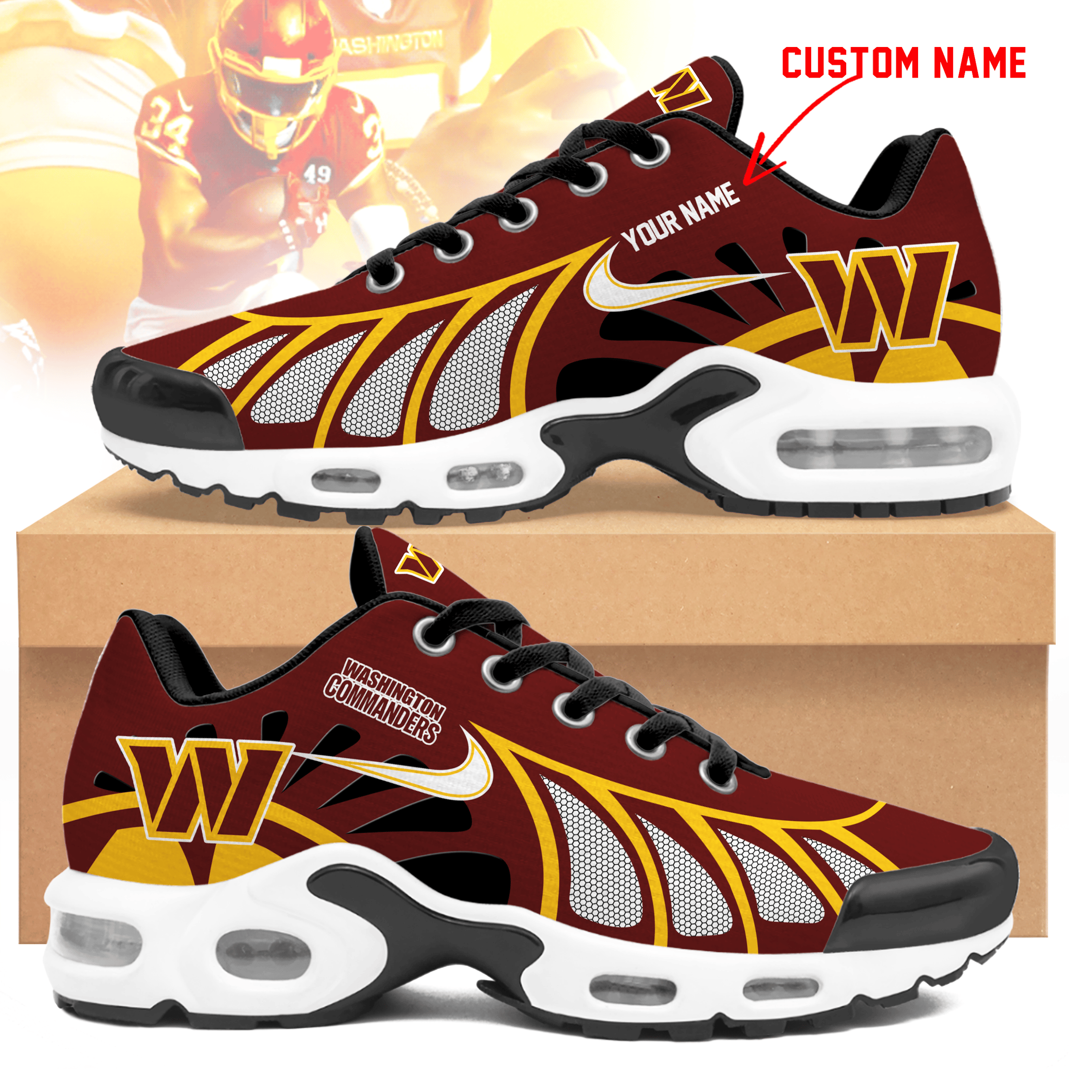 Washington Commanders TN Shoes Sneakers 2026