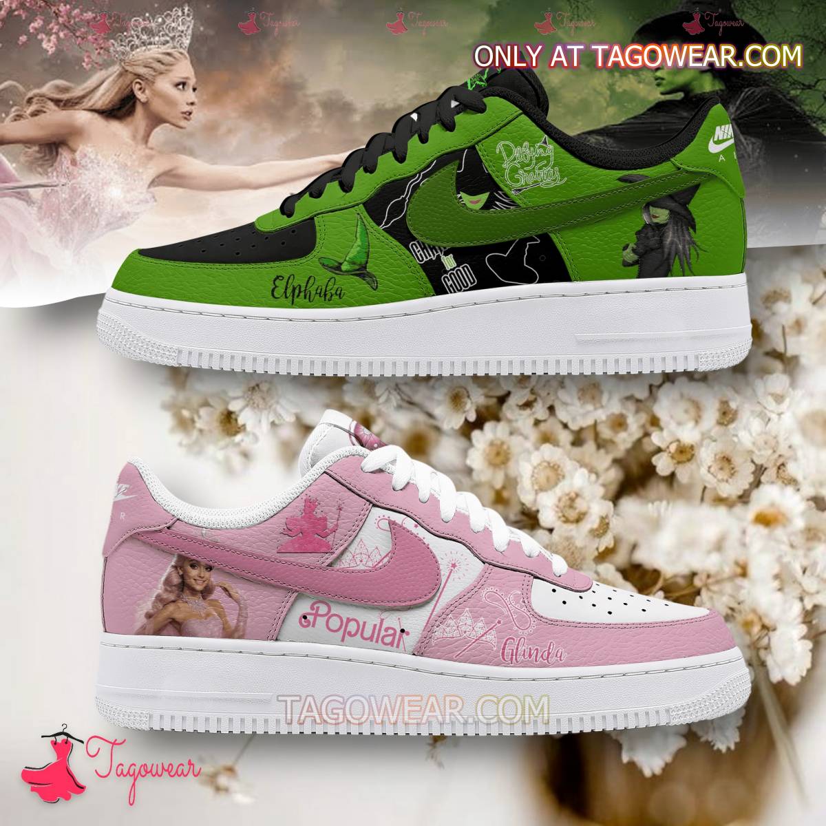 Wicked Glinda And Elphaba Air Low-Top Sneakers Shoes 2026