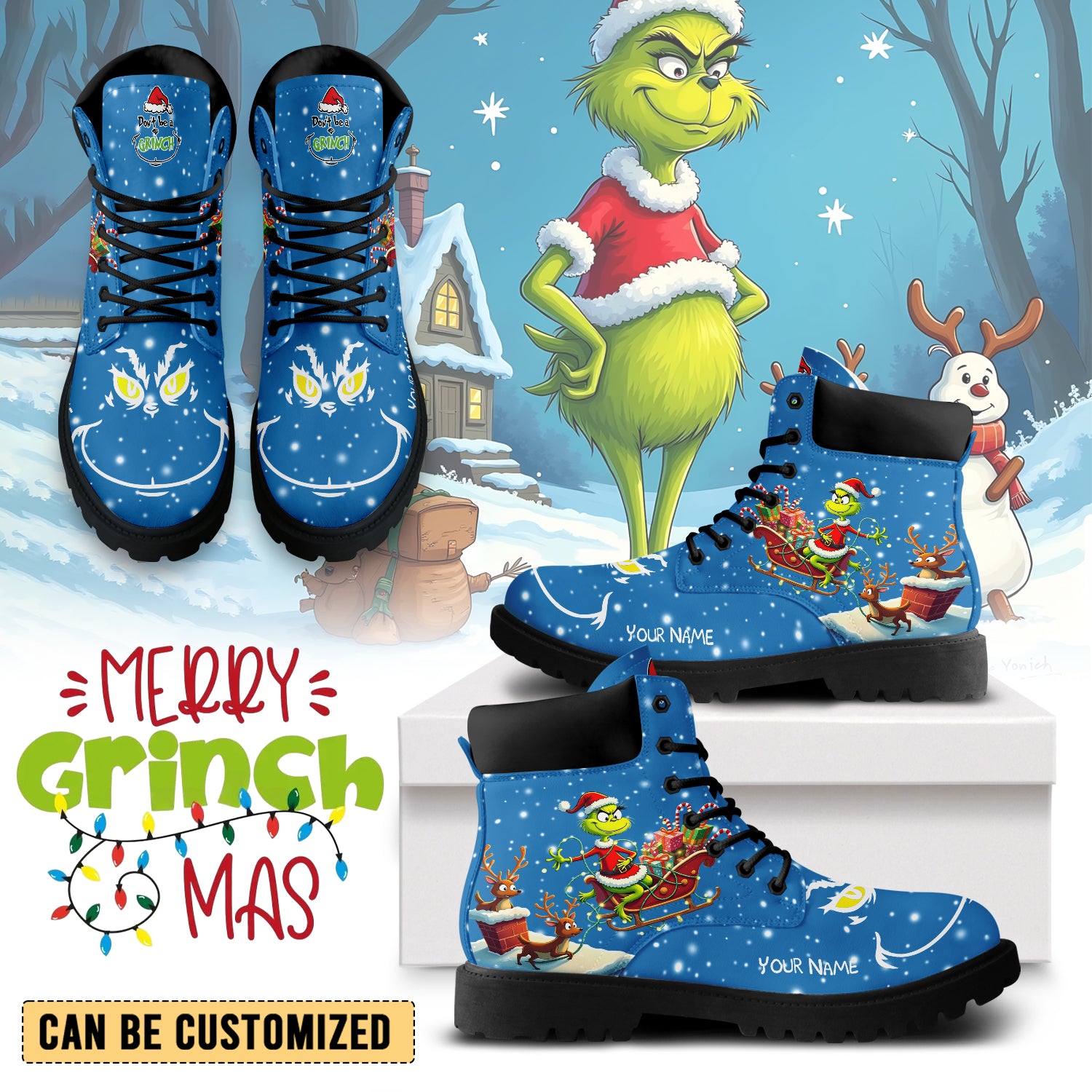 The Grinch Boots Shoes 2026
